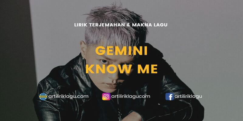 KNOW ME - Do You Know The Fight - GEMINI, Lirik Lagu dan Terjemahan bahasa  Indonesia